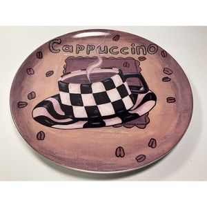 Vintage Ambiance Gourmet Delights Cappuccino Plate Pink